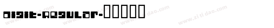 Digit-Regular字体转换