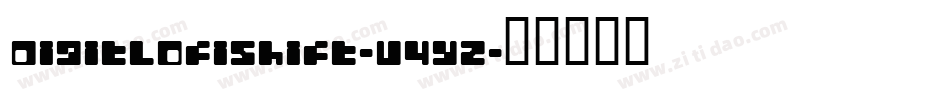 DigitLofiShift-V4yz字体转换