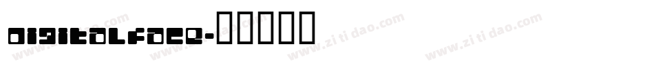 Digitalface字体转换