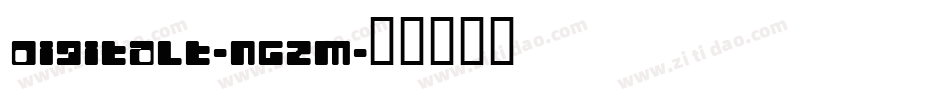 Digitalt-nGZM字体转换