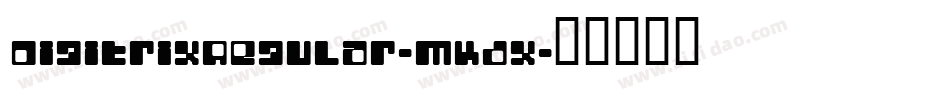 DigitrixRegular-mKdx字体转换