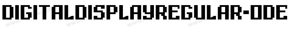 DigitalDisplayRegular-ODEO字体转换