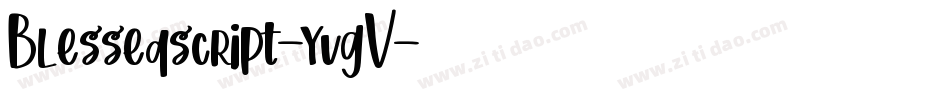 Blessedscript-yvgV字体转换
