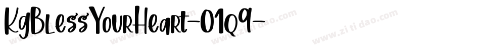 KgBlessYourHeart-01q9字体转换