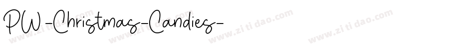 PW-Christmas-Candies字体转换