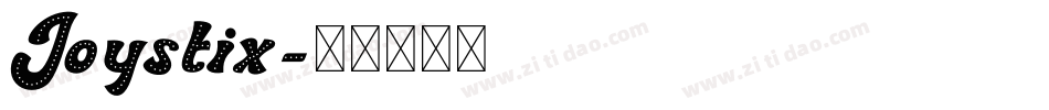 Joystix字体转换