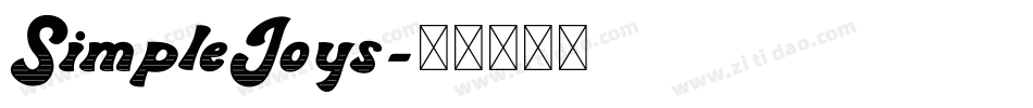 SimpleJoys字体转换