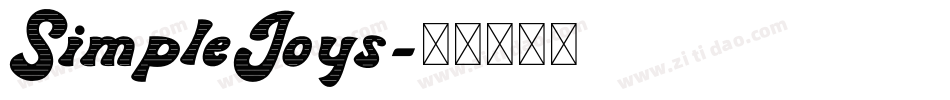 SimpleJoys字体转换