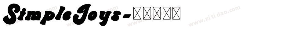 SimpleJoys字体转换