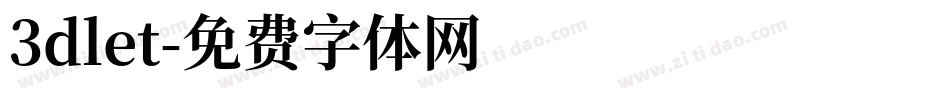 3dlet字体转换