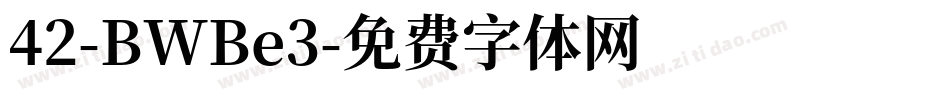 42-BWBe3字体转换