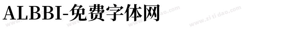 ALBBI字体转换