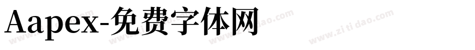 Aapex字体转换