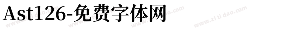 Ast126字体转换