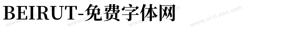 BEIRUT字体转换