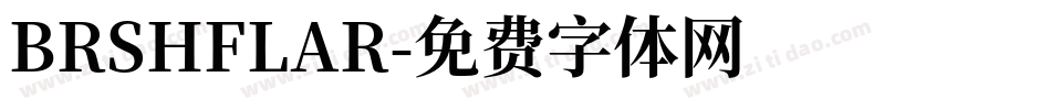 BRSHFLAR字体转换