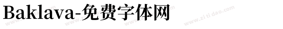 Baklava字体转换