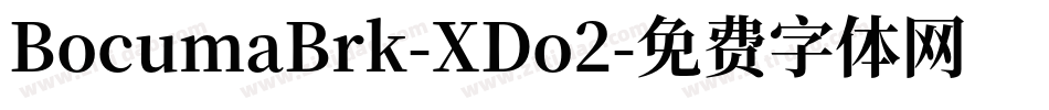 BocumaBrk-XDo2字体转换