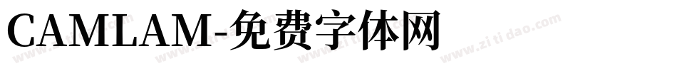 CAMLAM字体转换