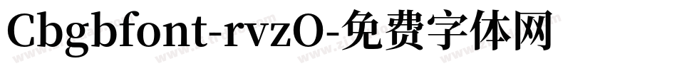 Cbgbfont-rvzO字体转换