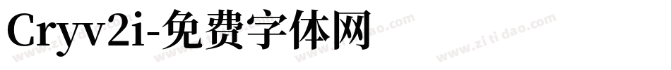 Cryv2i字体转换