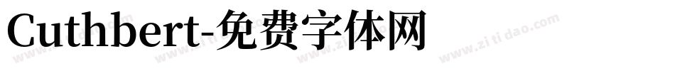 Cuthbert字体转换