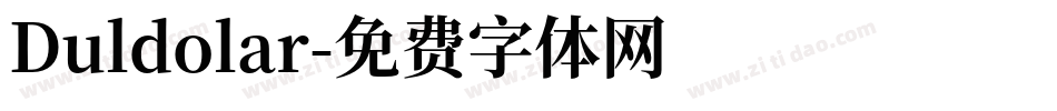 Duldolar字体转换