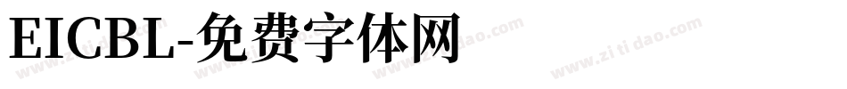 EICBL字体转换