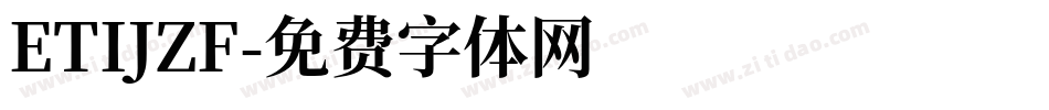 ETIJZF字体转换