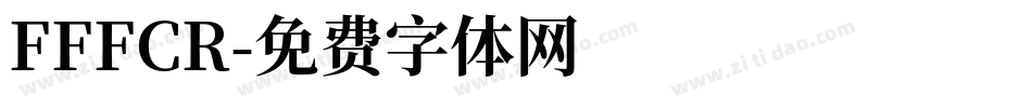 FFFCR字体转换