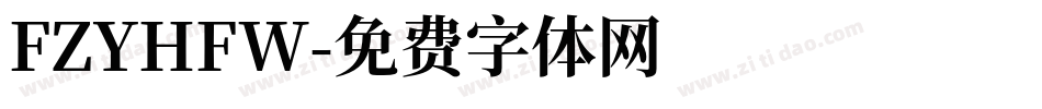 FZYHFW字体转换