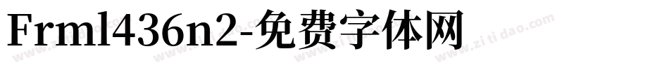 Frml436n2字体转换