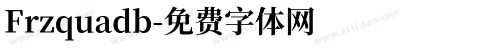 Frzquadb字体转换
