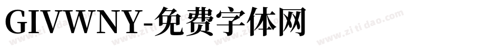 GIVWNY字体转换