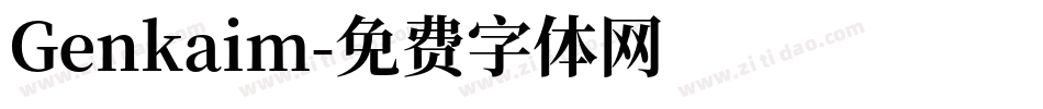 Genkaim字体转换