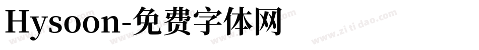 Hysoon字体转换