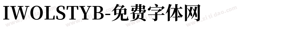 IWOLSTYB字体转换