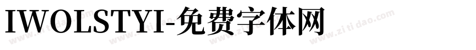 IWOLSTYI字体转换
