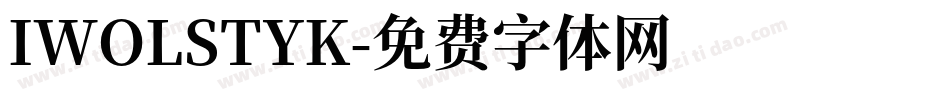 IWOLSTYK字体转换