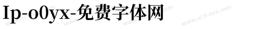 Ip-o0yx字体转换