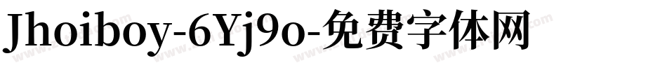 Jhoiboy-6Yj9o字体转换