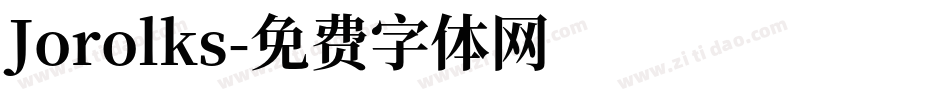 Jorolks字体转换
