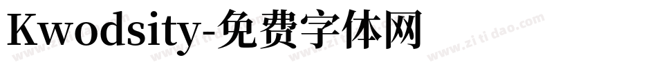 Kwodsity字体转换