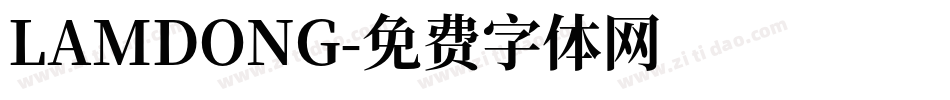 LAMDONG字体转换