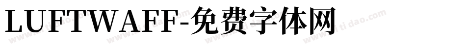 LUFTWAFF字体转换