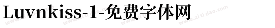 Luvnkiss-1字体转换