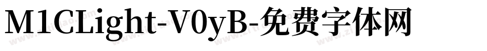 M1CLight-V0yB字体转换