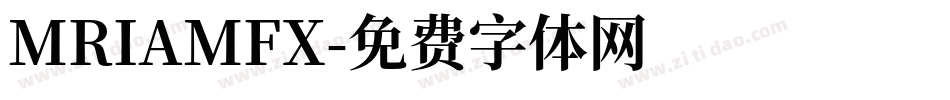 MRIAMFX字体转换