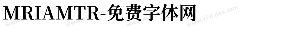 MRIAMTR字体转换