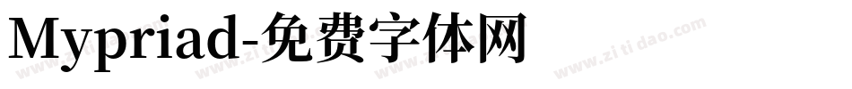 Mypriad字体转换